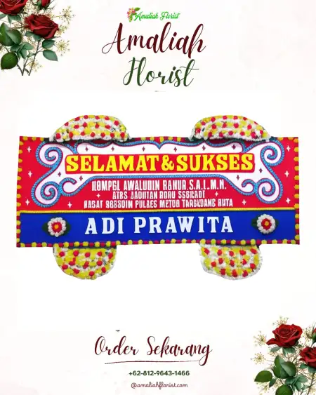 Papan Bunga Ucapan Selamat Tiakar